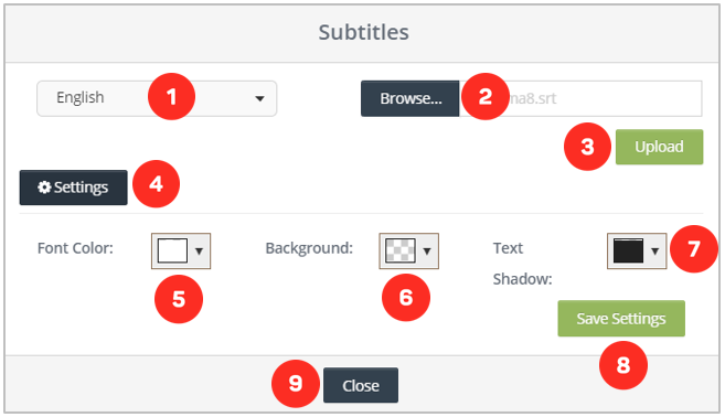 Cinema8 Articles - Interactive Video, Managing Subtitles in your Interactive Project 2